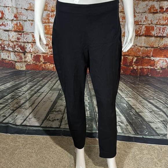Everlane Black The Side Zip Stretch Cropped Pant - Picture 2 of 7